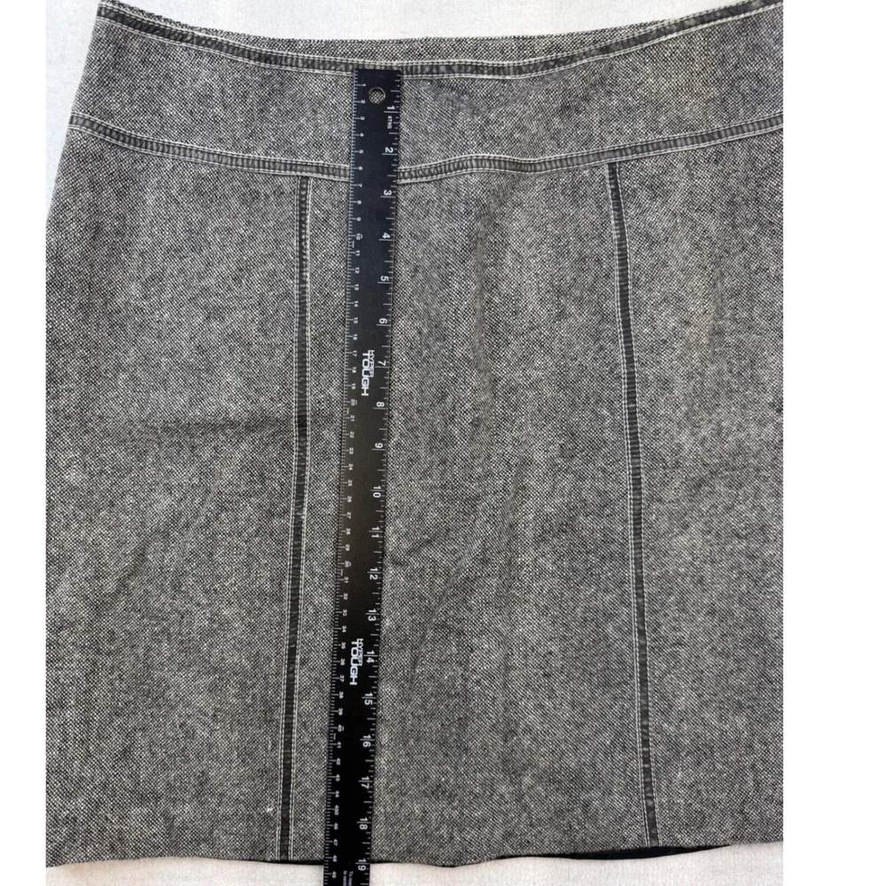 Michael Kors Gray Wool Blend Tweed Pencil Skirt 12 Career wear dark‎ academia